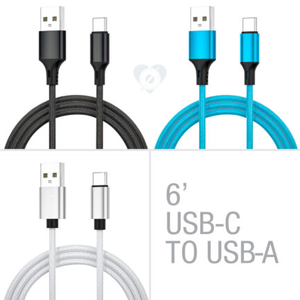 Casemetro 6' USB-C to USB-A Cables