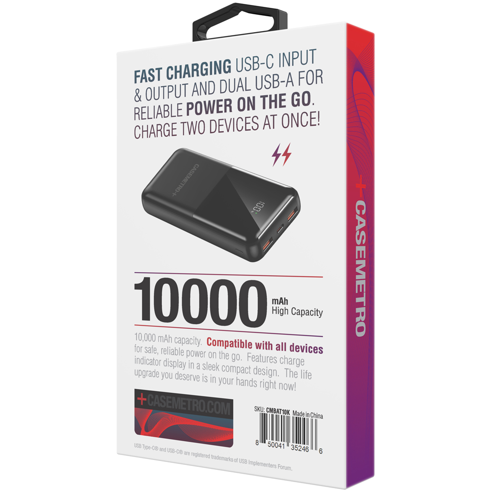 CM27 10k Fast Charging Dual Port Battery Bank