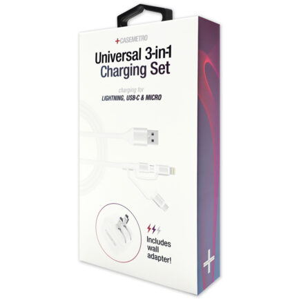Casemetro Universal Charging Set - White