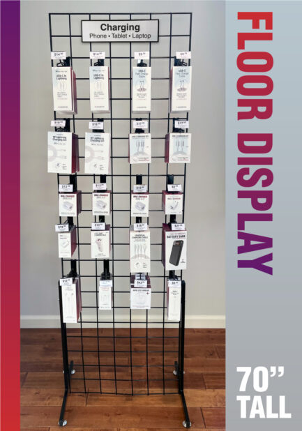 Floor Display Kit with free Grid Panel Stand