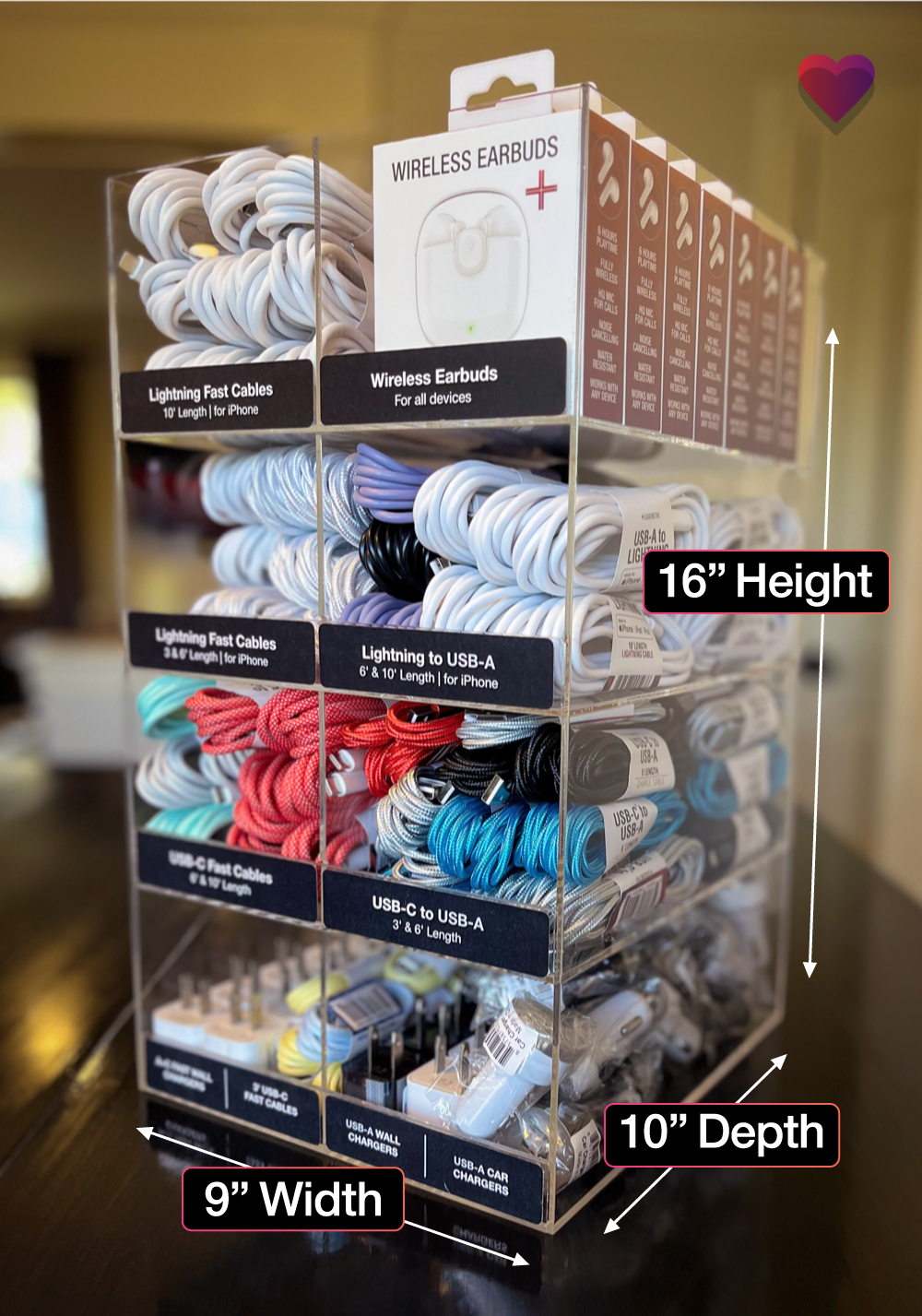 Gold Kit with Free 4-Tier Acrylic Display